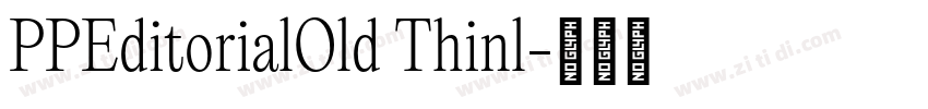 PPEditorialOld Thinl字体转换